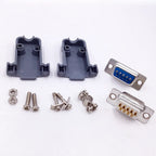 10PCS DB9 Adapter Connector Core RS232 Serial COM Plug Connectors Hole/pin DB15 Female Male Port Socket D Sub DP9 Plastic Case