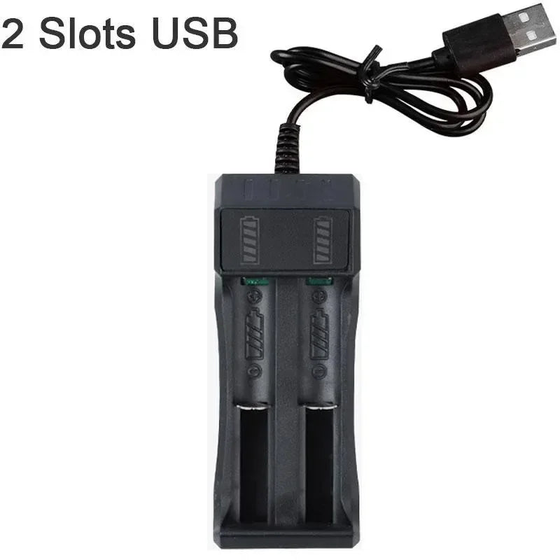 Dual 18650 Lithium Battery Charger for 18650 14650 Charging 4.2 / 3.7 V Rechargeable Battery Charger 1 / 2 / 4 Slots