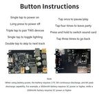 TWS Bluetooth Amplifier Module 2*10W Dual Channel Bass Enhancement Algorithm Amplifier Board Type C for DIY Audio Projects