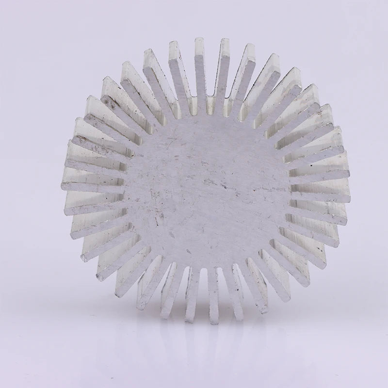 COB Radiator Diameter 50mm 3~7W High Power Led Heatsink Sunflower Solid Radiator Round Alloy Aluminum