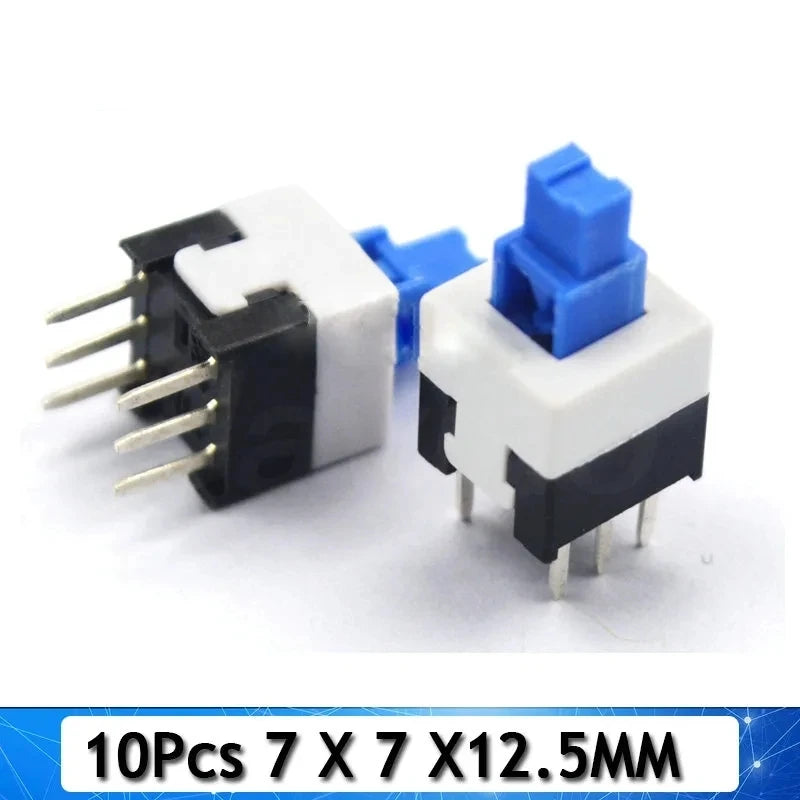 10-100PCS/LOT 5.8x5.8 7x7 8x8 8.5x8.5mm Self Locking / UNlock Push Tactile Power Micro Switch 6 Pin Button Switches