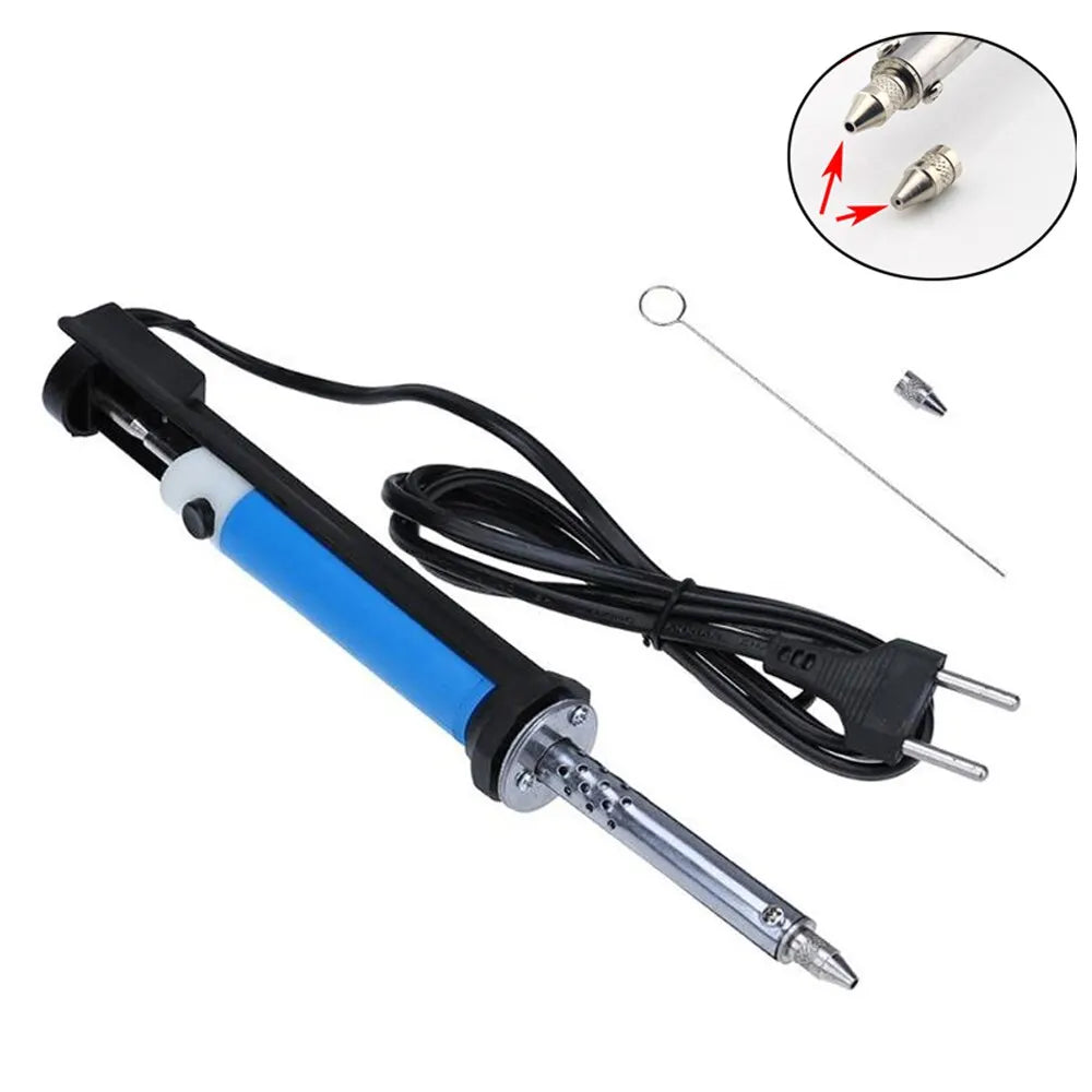 AC 220V Electric Desoldering Machine Pen Soldering Iron 30W PCB Solder Suction Vacuum Pump Welding Tools US Plug EU Plug