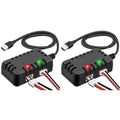 ABNR 2X 7.4V Lipo Battery Charger - RC Car Balance Chargers USB Cable 2-In-1 With XH-3P Plug 1A For 2S Batteries RC Cars