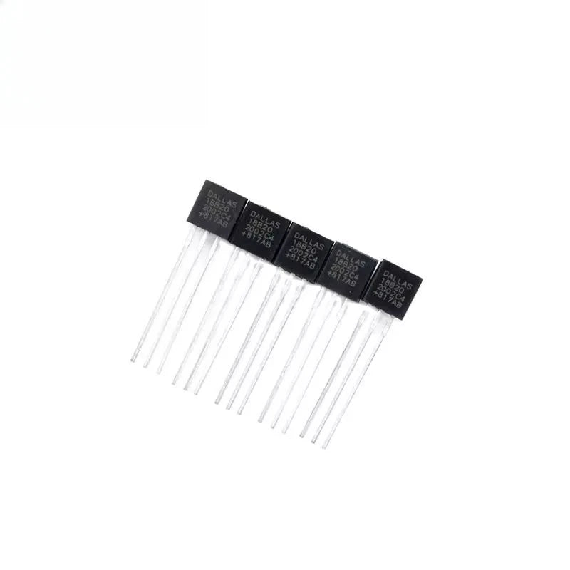 5/10PCS DS18B20 Temperature Sensor DS 18B20 TO-92 Programmable Digital Thermometer Sensors Chip for Arduino IC Accessory