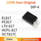 50 PCS/LOT DIP-4 EL817 PC817 LTV-817 HCPL-817 OCT817C DIP-4 Optical isolator 100%Quality Original/Quick delivery ﻿