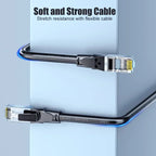 SAMZHE CAT6 Round Ethernet Cable RJ 45 Network Cable Patch Cord for Laptop Router RJ45 Internet Cable for Gaming Home Office