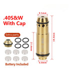 Tactical 9mm Red Dot Laser Training Bore Sight 9x19mm/380ACP/40S&W/223Rem Laser Training Bullet Dry Fire Laser Trainer Cartridge