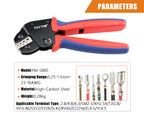 Mini Pliers YM-58BS Tools For XH2.54/DuPont2.54/2.8/4.8/6.3/Non-Insulated/Ferrule Tube Terminals Ratchet Wire Crimping Sets