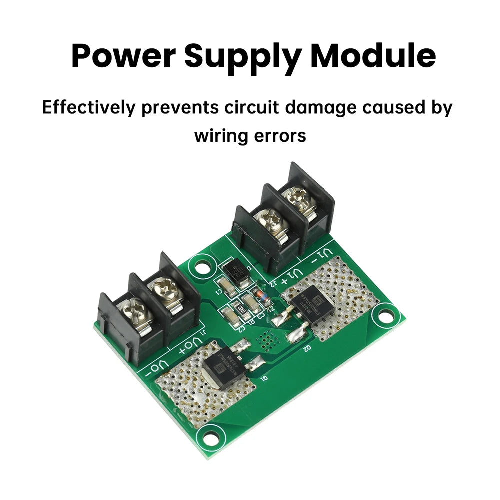 10A MOSFET Anti Reverse Connection Power Protection Module OW RDS(on) Reverse Connection Power Protection Board 5V–26V 12V–60V