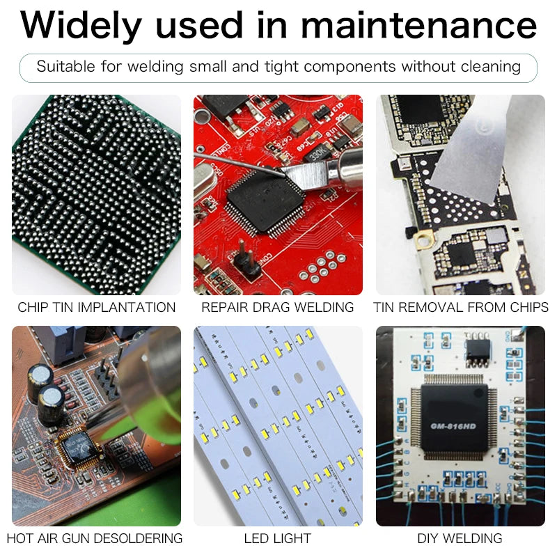 OLK Lead-Free Halogen-Free BGA Flux SMD PCB Repair Soldering No-Clean Ball Planting Rosin Solder Oil Solder Paste 10cc
