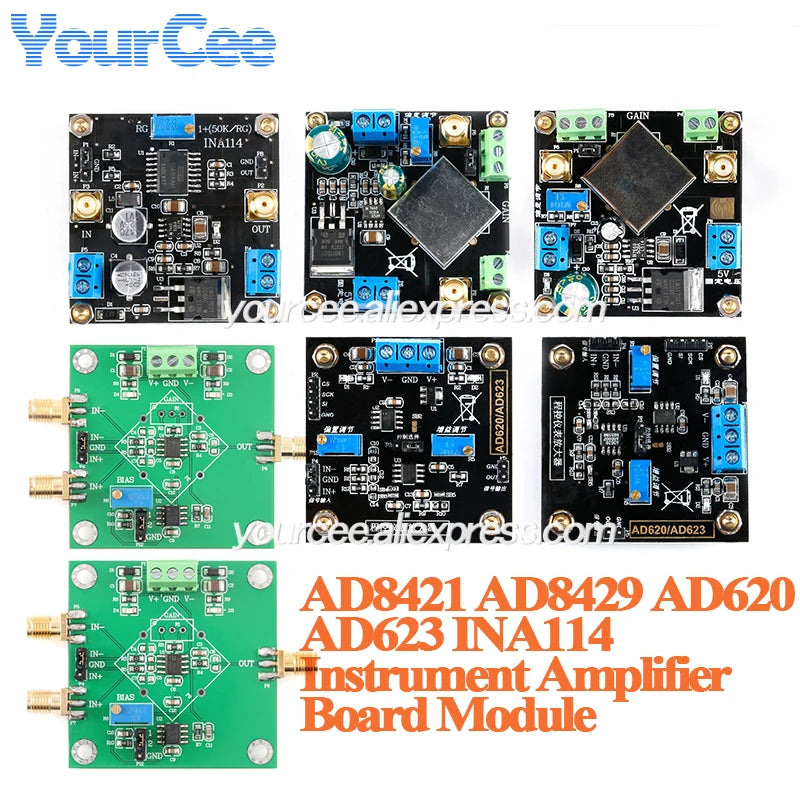 AD8421 Micro Signal Voltage Amplification Board Single Precision Instrument Amplifier Module AD8429 AD620 AD623 INA114 Type