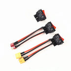 30A 32A 50A 12V 24V Battery Main Switch Large Current On-off with XT60/T Plug 14AWG Wire for RC Tug/Bait Boat 550 775 Motor