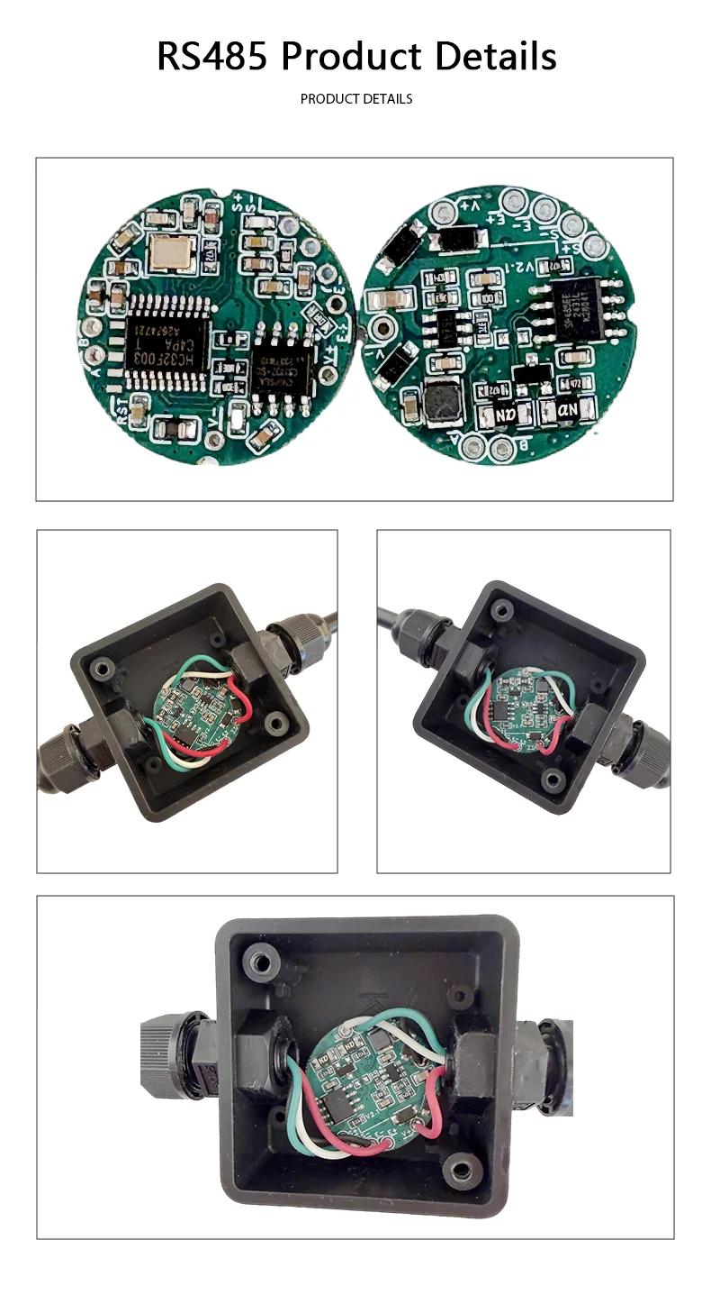 Load Cell Transmitter Amplifier Module 4-20mA 0-10V 0-5V Analog Output with Waterproof Junction Box for Weight Sensor Cell