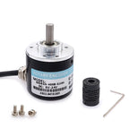 38S6G5-B-G24N Rotary Incremental Encoder AB 2 Phase Connection 50/100/200/360P/R 5-24V Solid Shaft DC Open Collector Output NPN