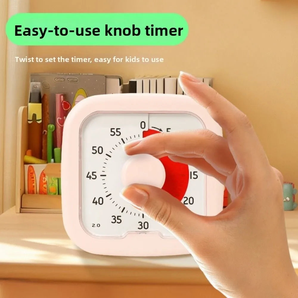 Silent Visual Timer with Stand Stopwatch Alarm Clock Countdown Timer Visualization Self-discipline Kitchen Cooking Timer Kitchen