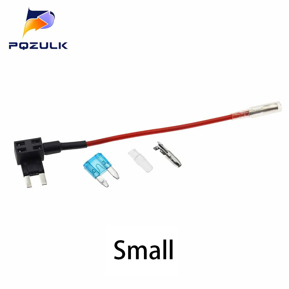 12V Mini Small Medium Size Car Fuse Holder Add-a-circuit TAP Adapter with 10A Standard ATM Blade Fuse Take Electrical Appliances
