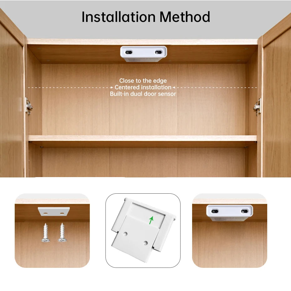 LED Cabinet Sensor Switch DC12-24V Dupont Port Touch/PIR Motion/Dual Door Motion Sensor /Penetrable Wood Detection Design 25MM