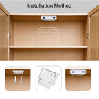 LED Cabinet Sensor Switch DC12-24V Dupont Port Touch/PIR Motion/Dual Door Motion Sensor /Penetrable Wood Detection Design 25MM