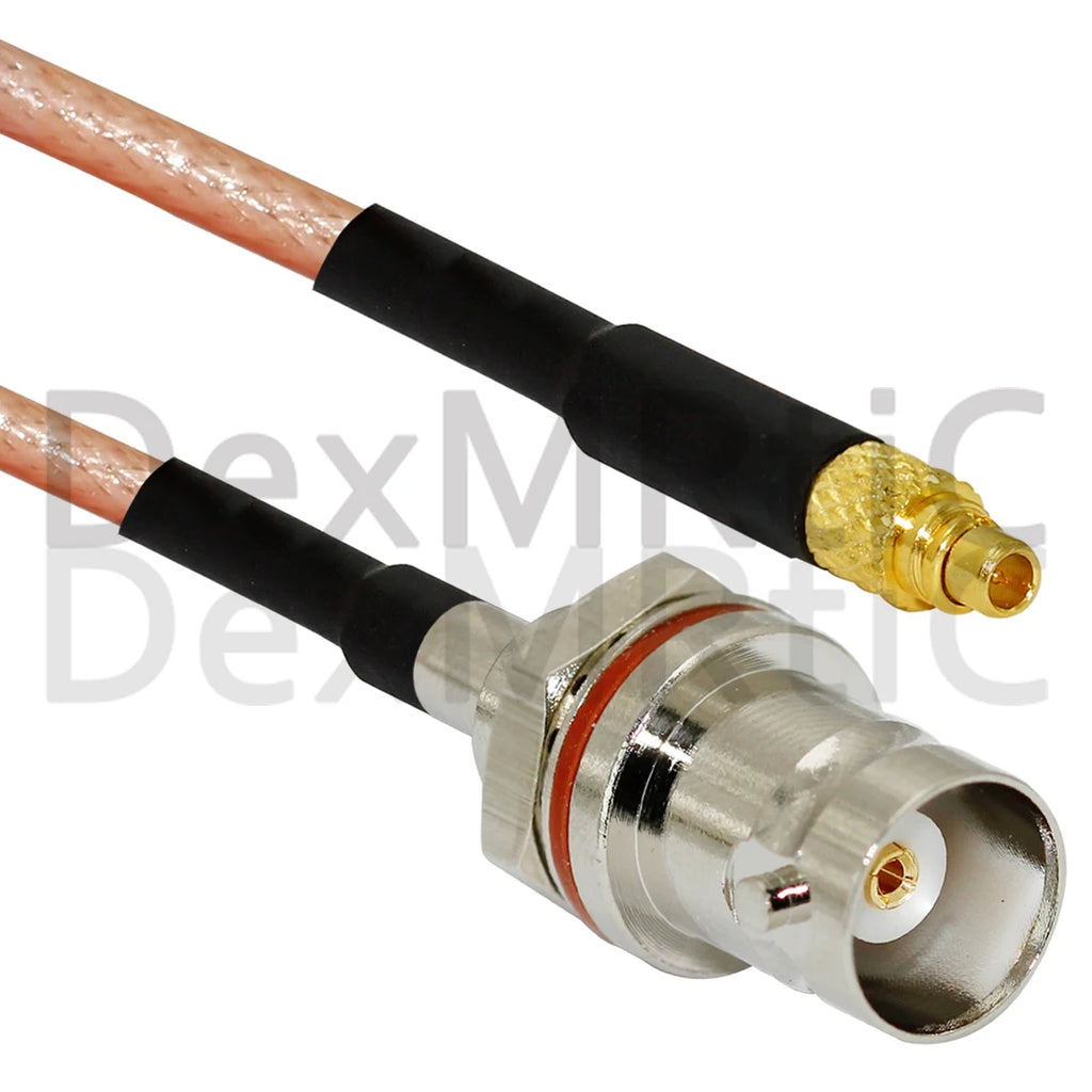 New BNC Female Jack Nut Small Panel to MMCX Male Plug Straight Connector RG316 Coaxial Cable 15CM 6"/30CM/50CM Adapter