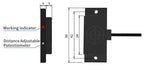 GTRIC E2K Series Proximity Sensor Matrix Capacitive Switch 10-30V DC 3-wire NPN PNP Sensing Distance 10mm Adjustable