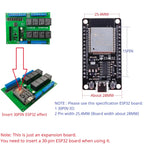 DC12V 24V ESP32 Expansion Board 8CH 10A Relay 8 Opto Isolated Input RS485 WIFI Remote Control PLC Motor LED Timer Switch