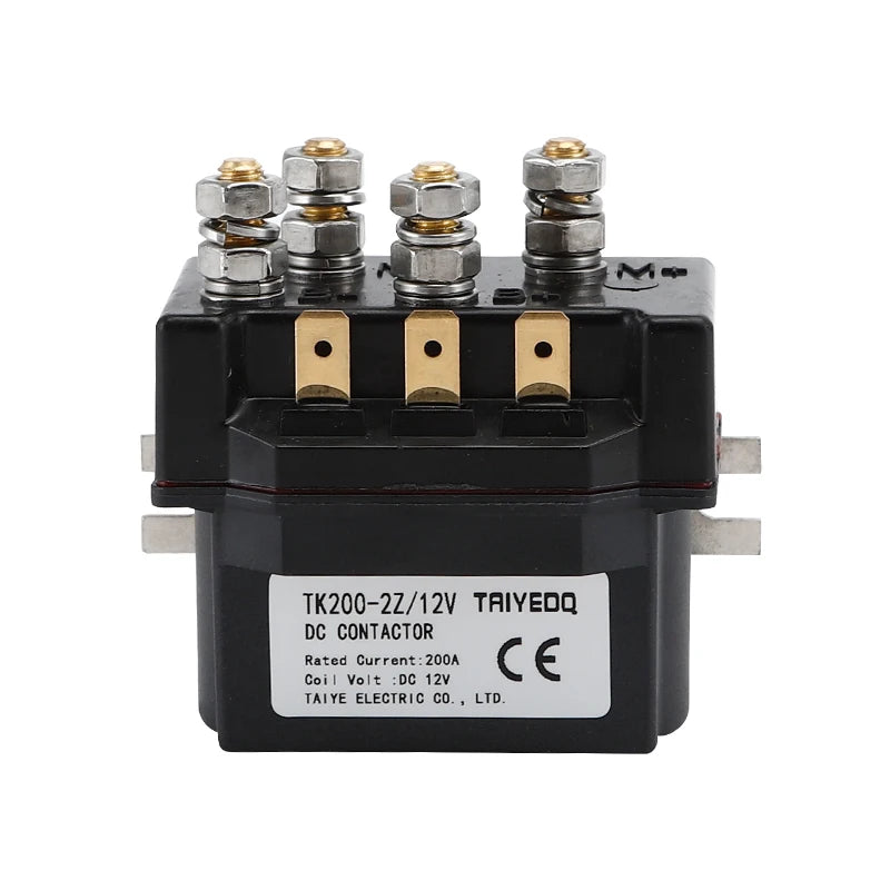 Winch Solenoid Relay 12V 200A DC 2 Phase Magnetic Intermittently Contactor 12/24/36/48/60VDC TK200-2Z