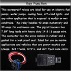 80A/60A 50A/30A 12V Waterproof Automotive Relay With Socket 5-Pin Relay Switch For Marine Automotive Fan Multi-purpose Relay Kit