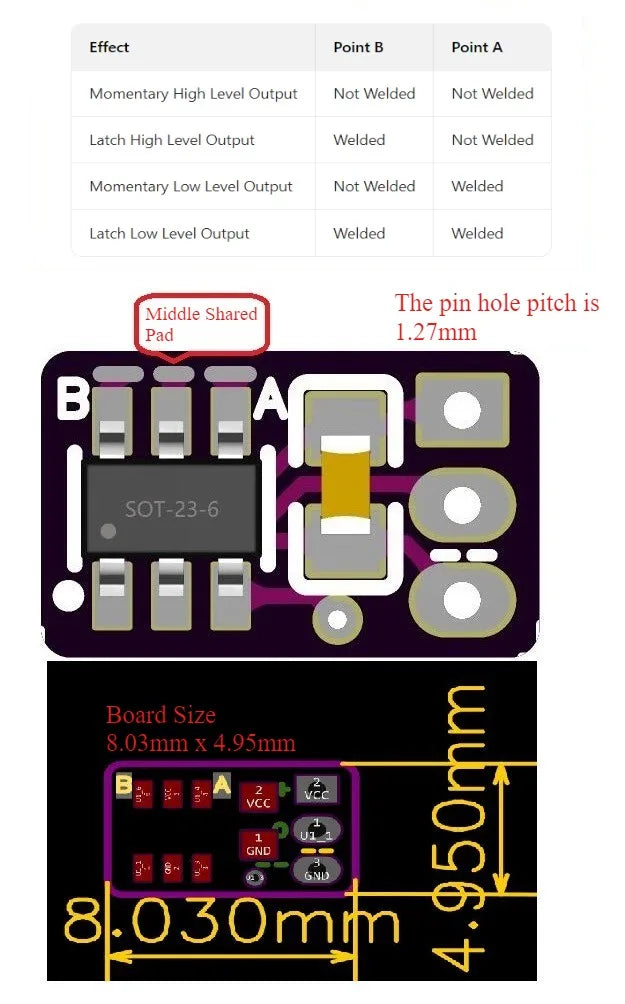 TTP223 Touch Sensor 5Pcs Mini Capacitive Touch Switch Module Small Board Low Power For Action Figure Model Light DIY
