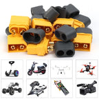 20/1PCS XT60 Battery Connector Male & Female Bullet Connector Plugs with Sheath Housing for RC Battery Motor FPV XT-60 Adapter