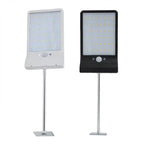 48leds solar street wall lights 450LM 3.5W led solar motion PIR sensor DIM lights Aluminum with pole remote for garden garage
