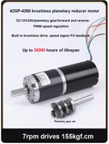 12V 24V 42MM 4260 155KG Planetary Gear BLDC Brushless DC Reduction Motor Large Torque Low Speed Long Life Low Noise 7-1351rpm