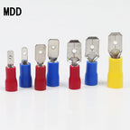 100pcs/50 pairs Female/Male Spade Connectors 16-14 AWG Spade Quick Disconnect Connectors Insulated Spade Wire Crimp Terminal