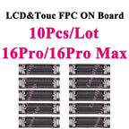 10Pcs LCD Display Touch FPC Connector for iPhone 17 17Pro 16 15 14 Pro Max Motherboard Logic Board Screen Plug Replacement