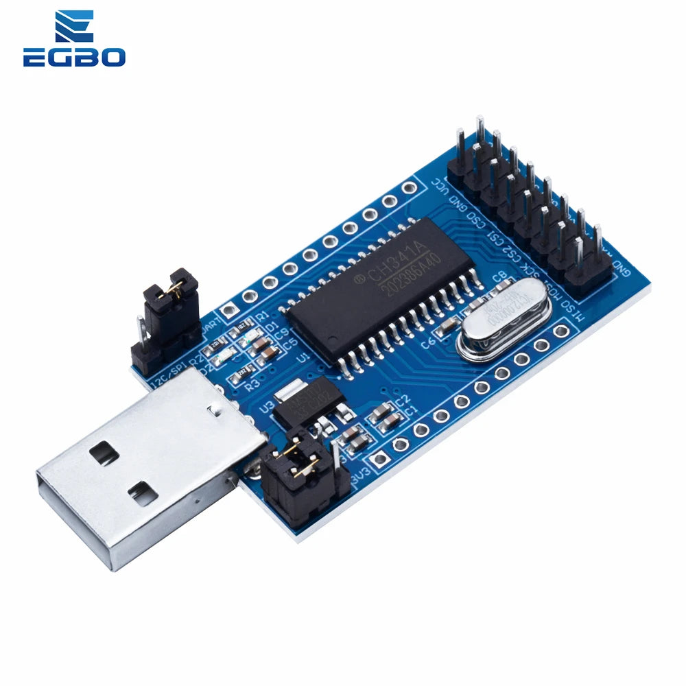 1~5PCS CH341A Programmer USB to UART IIC SPI I2C Convertor Parallel Port Converter Onboard Operating Indicator Lamp Board Module