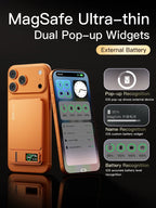 10000mAh Slim Power Bank for MagSafe,Magnetic Wireless 20W Fast Charging Portable External Battery For iPhone 12-17 Pro Samsung