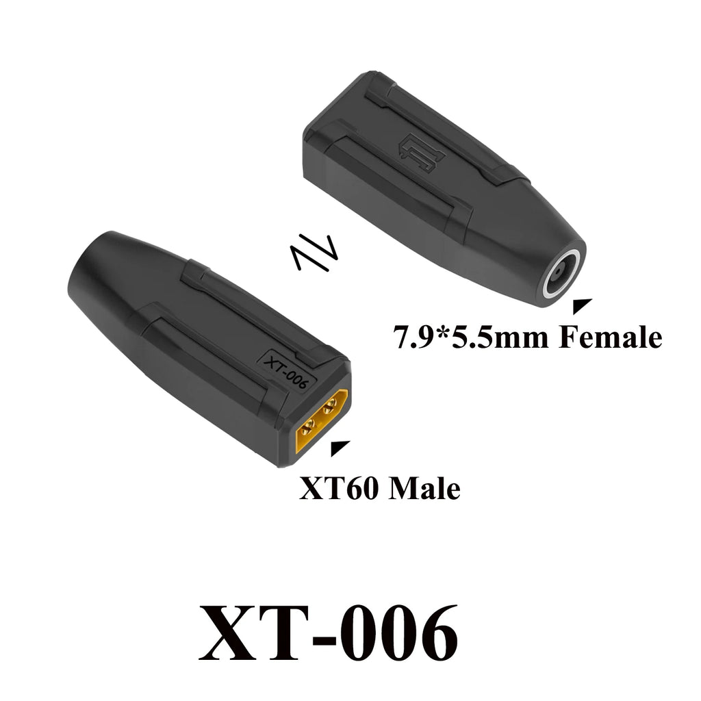 XT60 to EC5 Type C Adapter DC 5.5X2.5 5.5X2.1 7.4X5.0 7.9X5.0mm to XT60 Connector Model Airplane Battery Charger Plug Converter