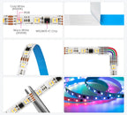 WS2805 SPI RGBCCT Pixel Led Strip 4Pin 60Leds/m IP30 IP65 IP67 Waterproof Addressable Smart Led Lights Strip Black White PCB 24V