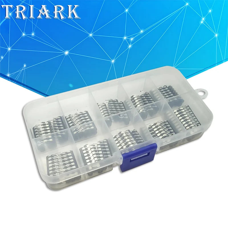 50PCS/Set 74LS00 74LS02 74LS04 74LS08 74LS32 74LS47 74LS86 74LS90 74LS138 74LS245 ntegrated Circuit DIP IC Combination box Kit