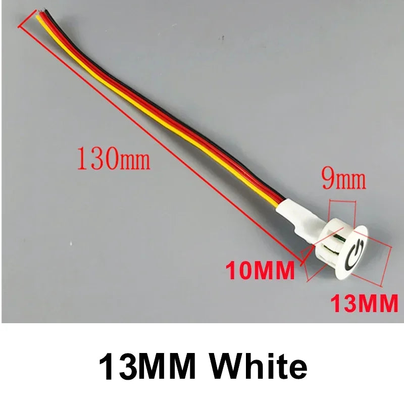 13 16 20MM Dimmable Touch Sensor Button Switch DC5V 12V 24V Smart Controller Home Light Strip Embedded LED Dimmer Controller