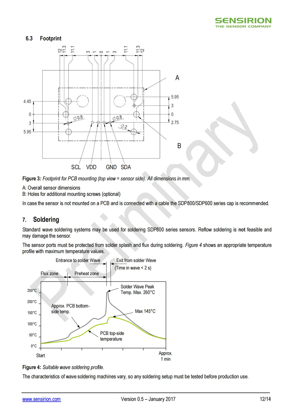 Original SDP810-500PA Differential Pressure Sensor | -5hpa~5hpa | 2.7V-5.5V I2C |  Interface