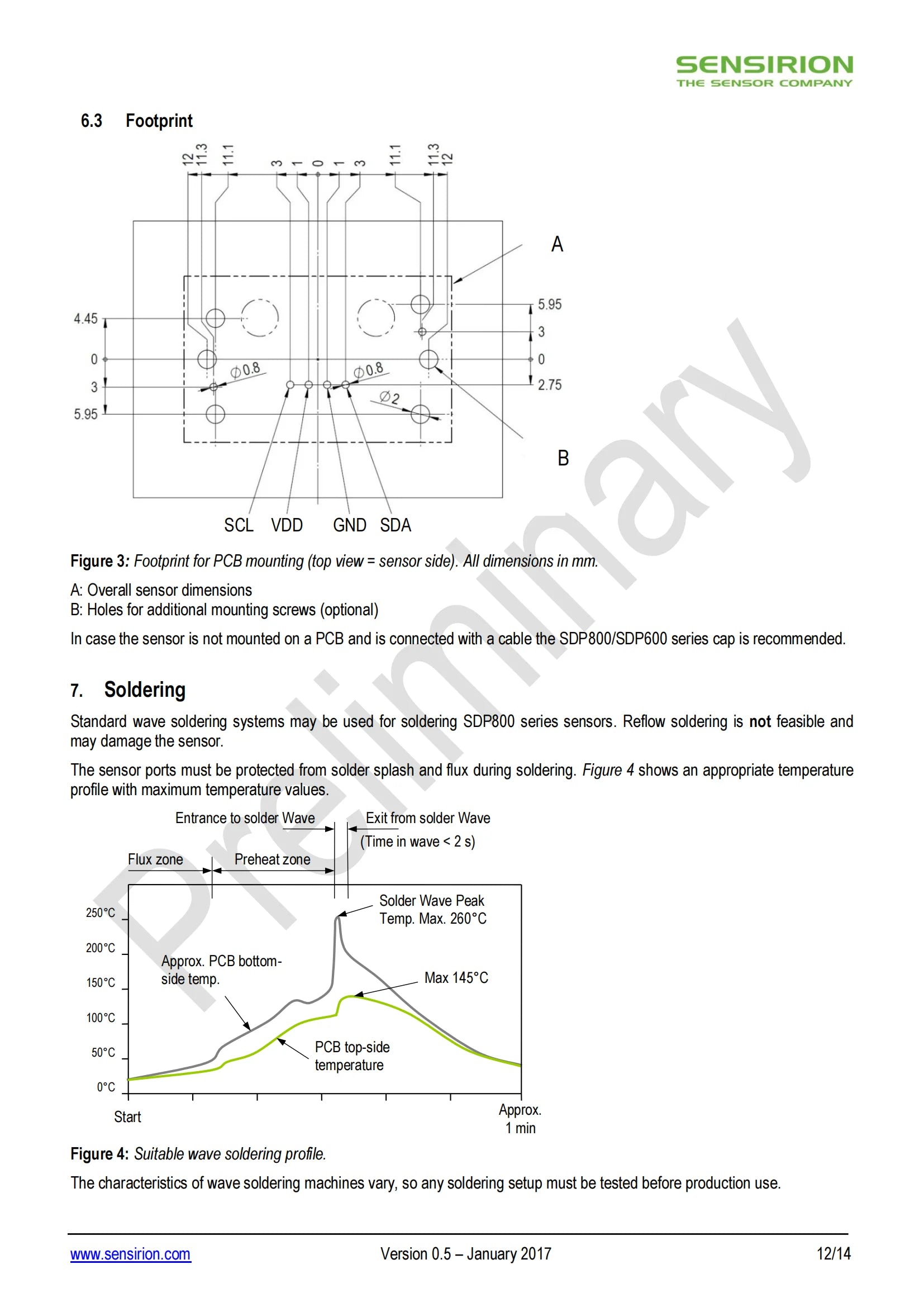 Original SDP810-500PA Differential Pressure Sensor | -5hpa~5hpa | 2.7V-5.5V I2C |  Interface
