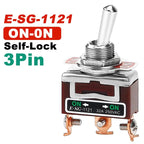High Current Toggle Switch 2/3/4/6/8/9/12Pin Self Reset/Self-locking Switch Copper Pin 32A 250VAC Push Button Switch
