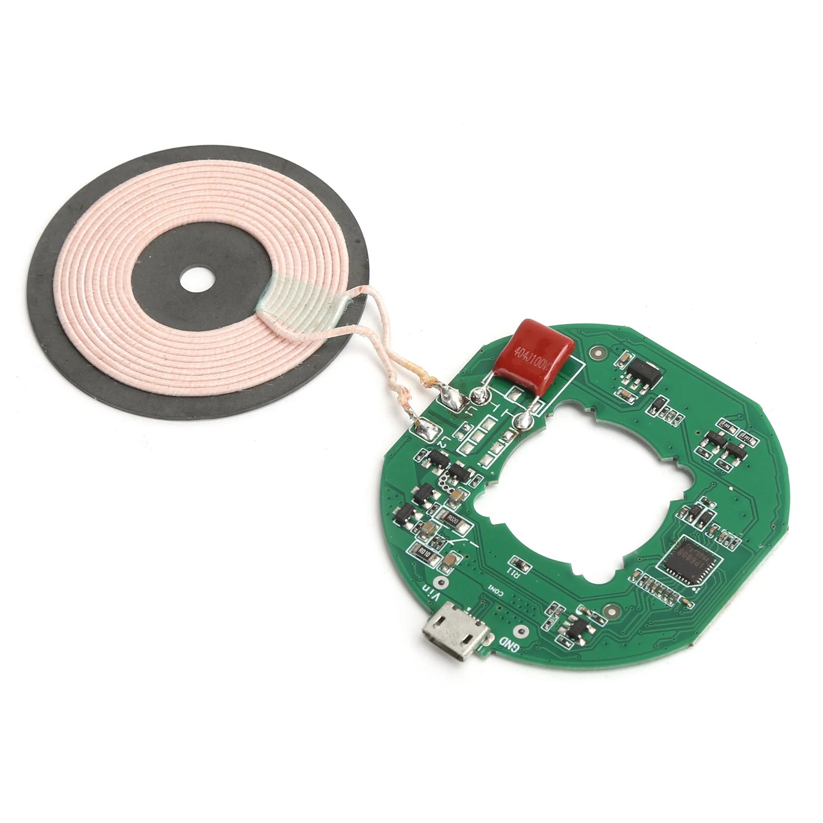 Universal 10W Qi Wireless Fast Charger Module Transmitter PCBA Circuit Board DIY Charging Coil Durable for DIY Electronic Device