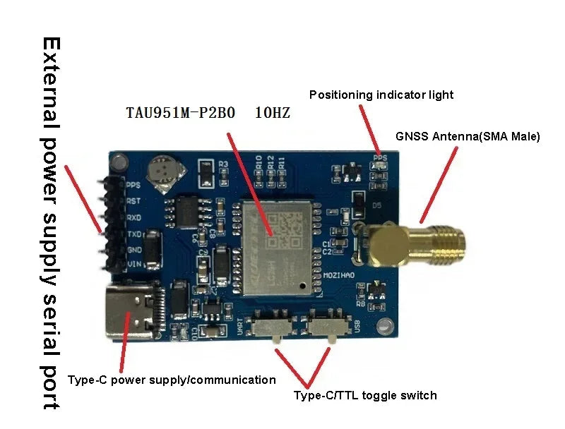 Allystar TAU951M-P200 Full System Dual Frequency RTK Module High Precision GNSS RF Baseband Support GPS BDS GLONASS Galileo QZSS