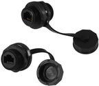 1PC CAT 6 RJ45 Industrial Shielded Panel Mount Bulkhead Feed Thru Coupler with IP67 Waterproof Cap Ethernet LAN Cable Connector