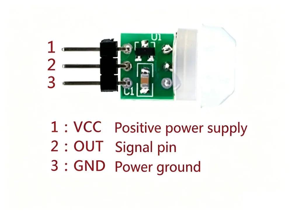 1-5pcs Micro Human Body Sensing Module PIR Module Infrared Module Human Body Infrared Sensor