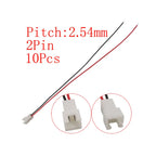10Pcs Micro JST XH 2.54mm Pitch 2/3/4/5/6 Pin Male Plug / XH2.54 Female Socket Extension Lead Wire Cable Connector 20CM 26AWG