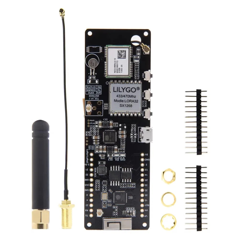 LILYGO® T-Beam V1.2 ESP32 LoRa Module LoRaWAN Long Range 433MHz 868MHz 915MHz ESP32-DOWDQ6 Development Board GPS WIFI AXP2101