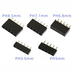 20PCS 2.54mm PH8.5/7.1/6.8/5.0/3.5mm DIP Single Row 1*2P3P4P5P6P-40P Straight Rohs Gold 0.1" Pitch PCB Female Pin Header Socket