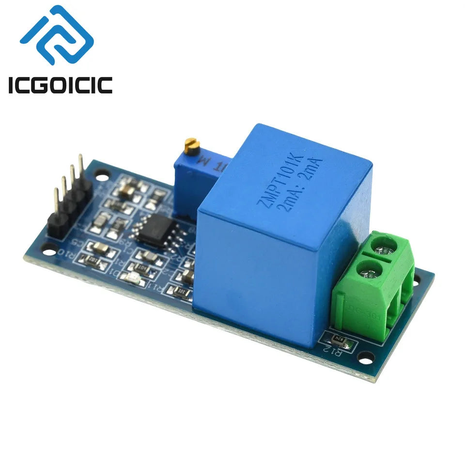 1-10PCS ZMPT101B AC Voltage Sensor Module – 0-250V Single Phase Voltage Detection for Arduino, STM32